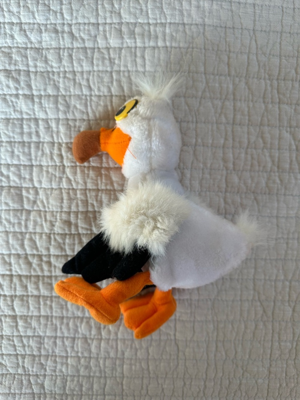 Vintage Disney The Little Mermaid Scuttle Seagull Plush Stuffed Animal 506
